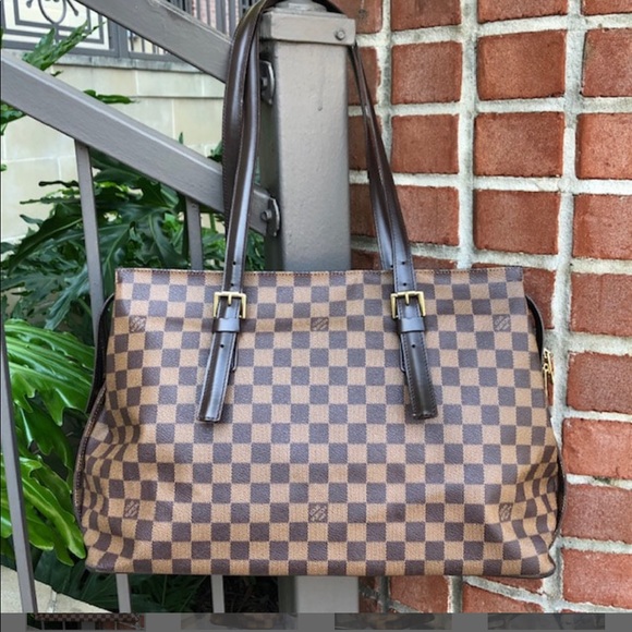 Louis Vuitton Damier Ebene Chelsea Tote - Picture 1 of 4